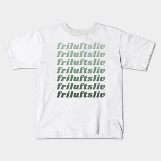 Friluftsliv in Green Kids T-Shirt